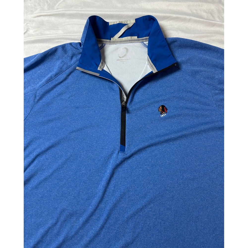 Zero Restriction Mens Blue 1/4 Zip Golf Pullover Sunnehanna County Club Large - Picture 4 of 16